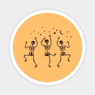 dancing skeletons Funny Halloween gift Magnet